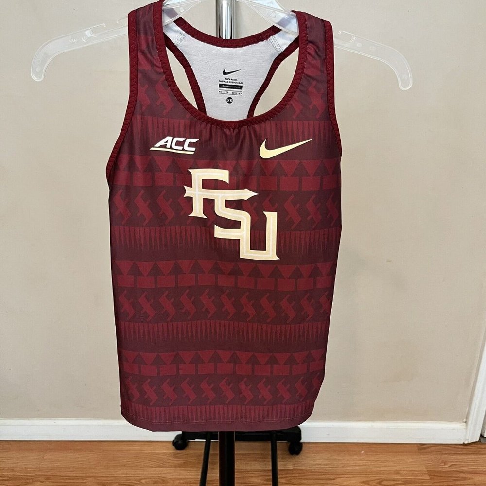 Nike FSU Seminoles ACC Pro Elite Running Singlet Tank 825132-XXX Women’s Size XS